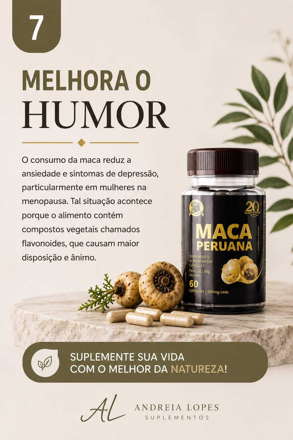 Maca Peruana – 60 Cápsulas | 500 mg