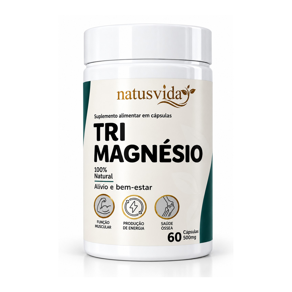 Tri-Magnésio 60 Cápsulas